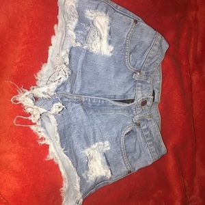 Summer sky blue shorts